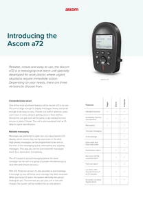 a72 Product Sheet